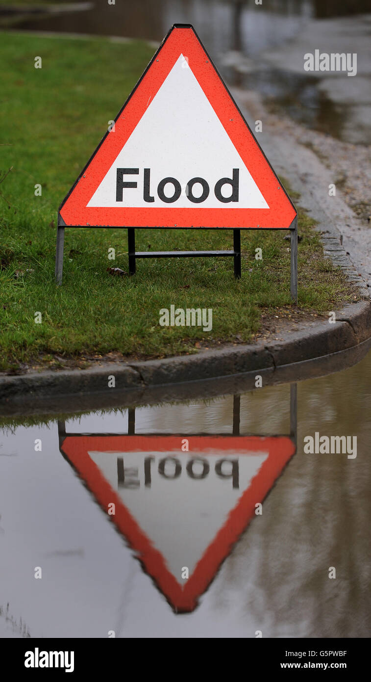 flood warning sign